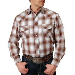 Roper Men's Plaid Snap Shirt