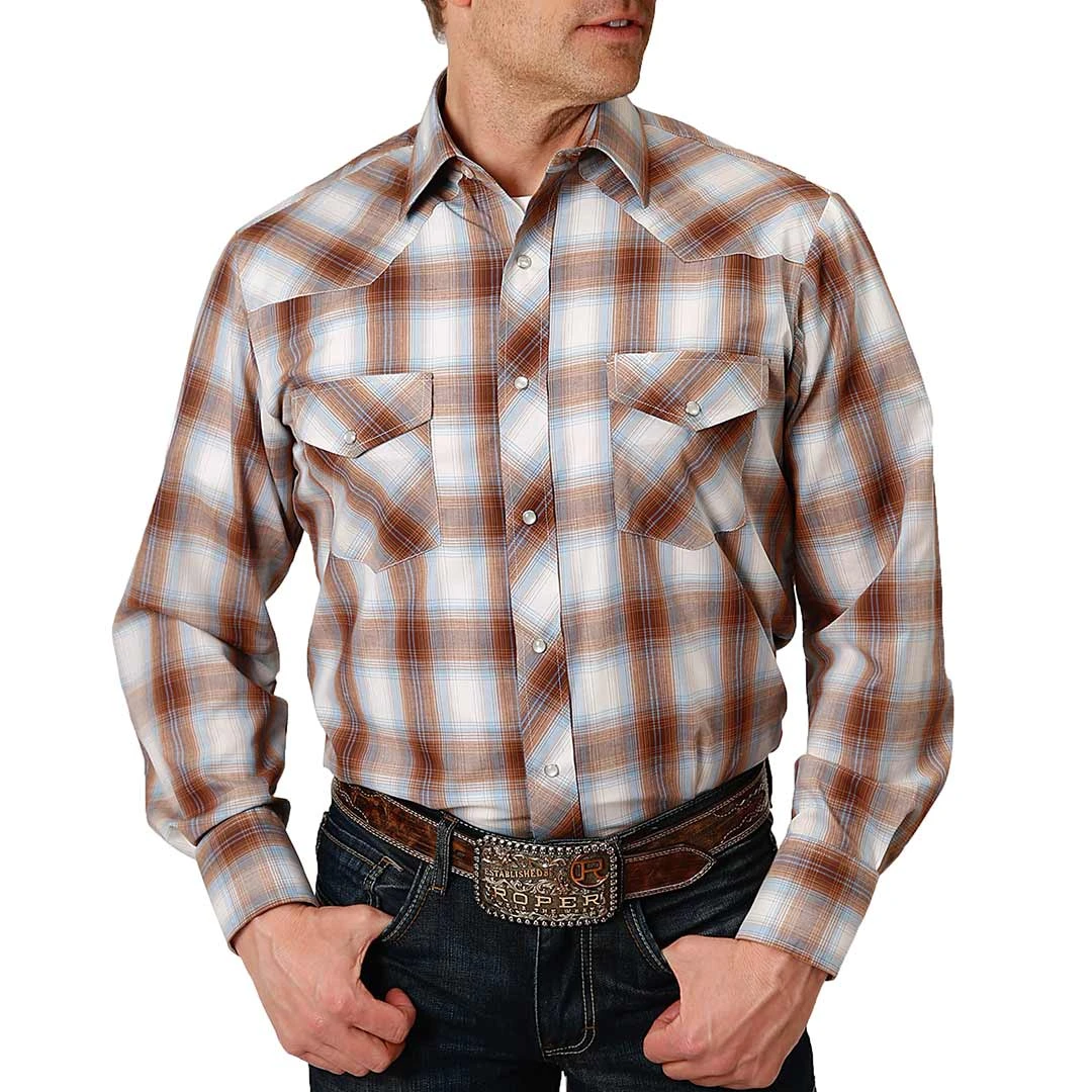 Roper Men's Plaid Snap Shirt