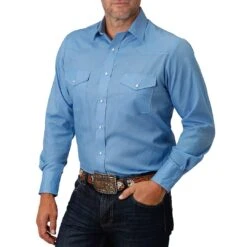 Roper Men's Solid Snap Shirt