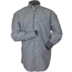 Rough Stock Men's Solid Dobby Button-Down Shirt