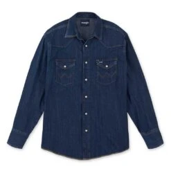 Wrangler Men's Western Long Sleeve Work Shirt